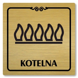 Kotelna, 118x118mm, zlatá, Texas